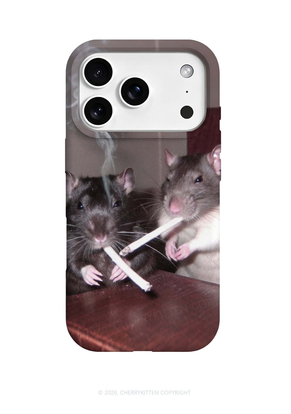 Smoking Rats Y2K Phone Case Cherrykitten