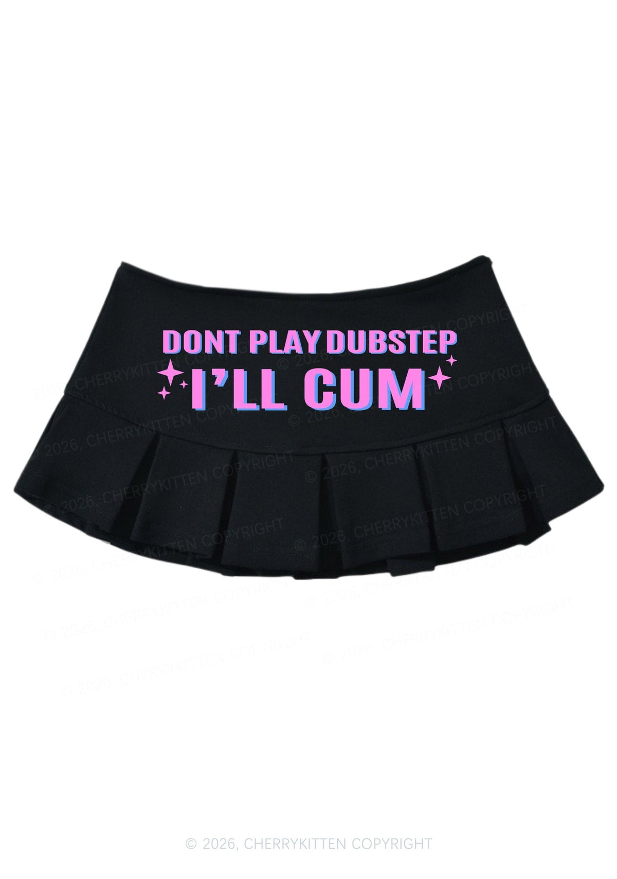 Dont Play Dubstep Y2K Mini Pleated Skirts Cherrykitten