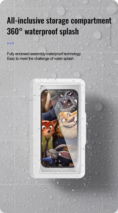 Waterproof Shower 360 Degree Rotating Phone Holder with Touch Screen Capability
