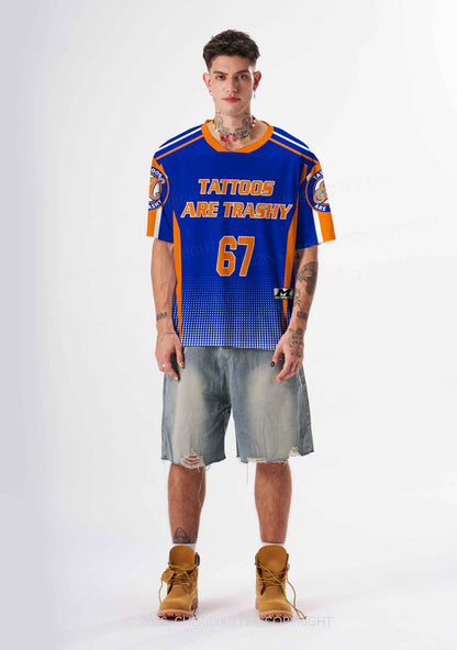 Blue Tattoos Are Trashy Y2K Sport Jersey Shirts Cherrykitten