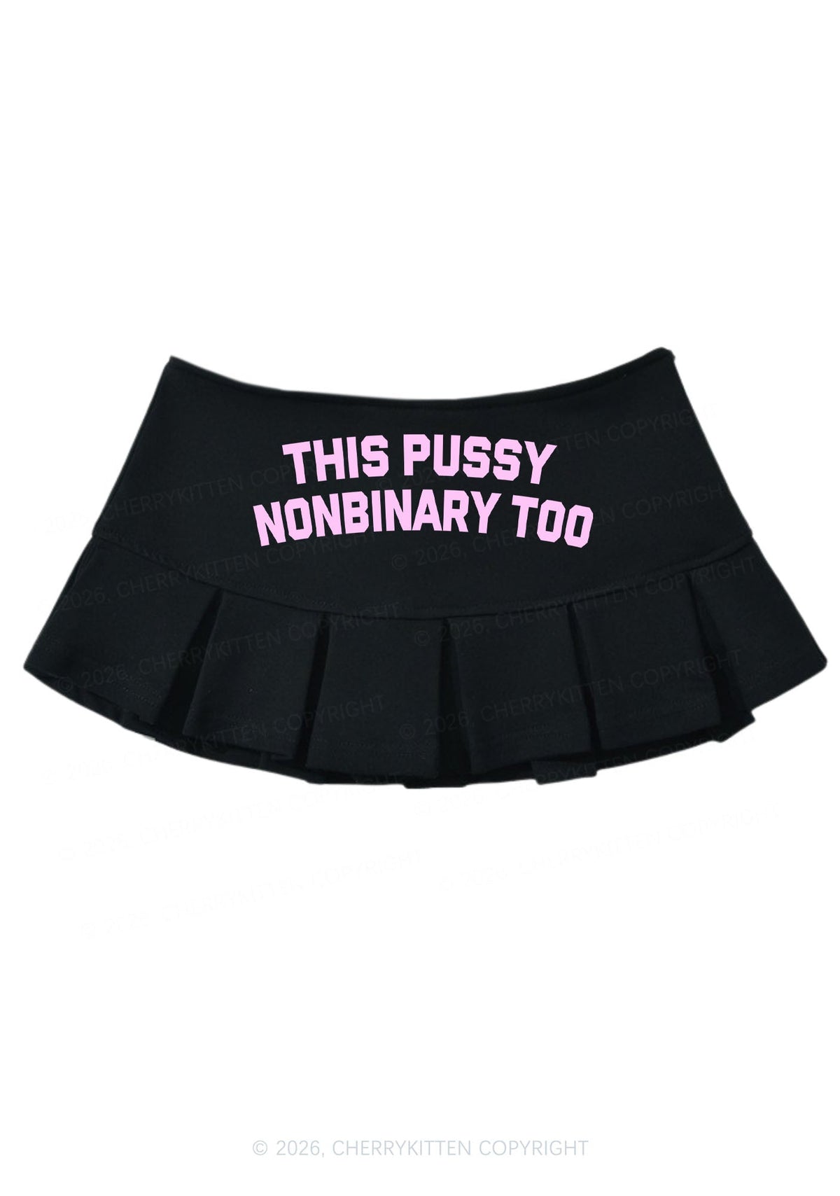 This Puxxy Nonbinary Too Pride Y2K Mini Pleated Skirts Cherrykitten