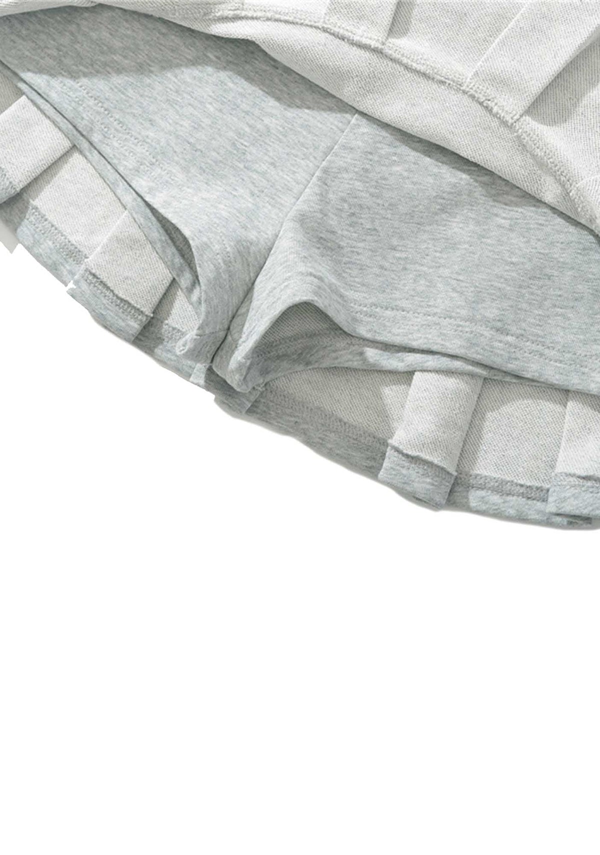 Rhinestone Father Figure Y2K Mini Pleated Skirts Cherrykitten