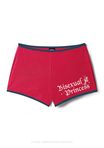 Bisexual Princess Pride Y2K Booty Shorts Cherrykitten