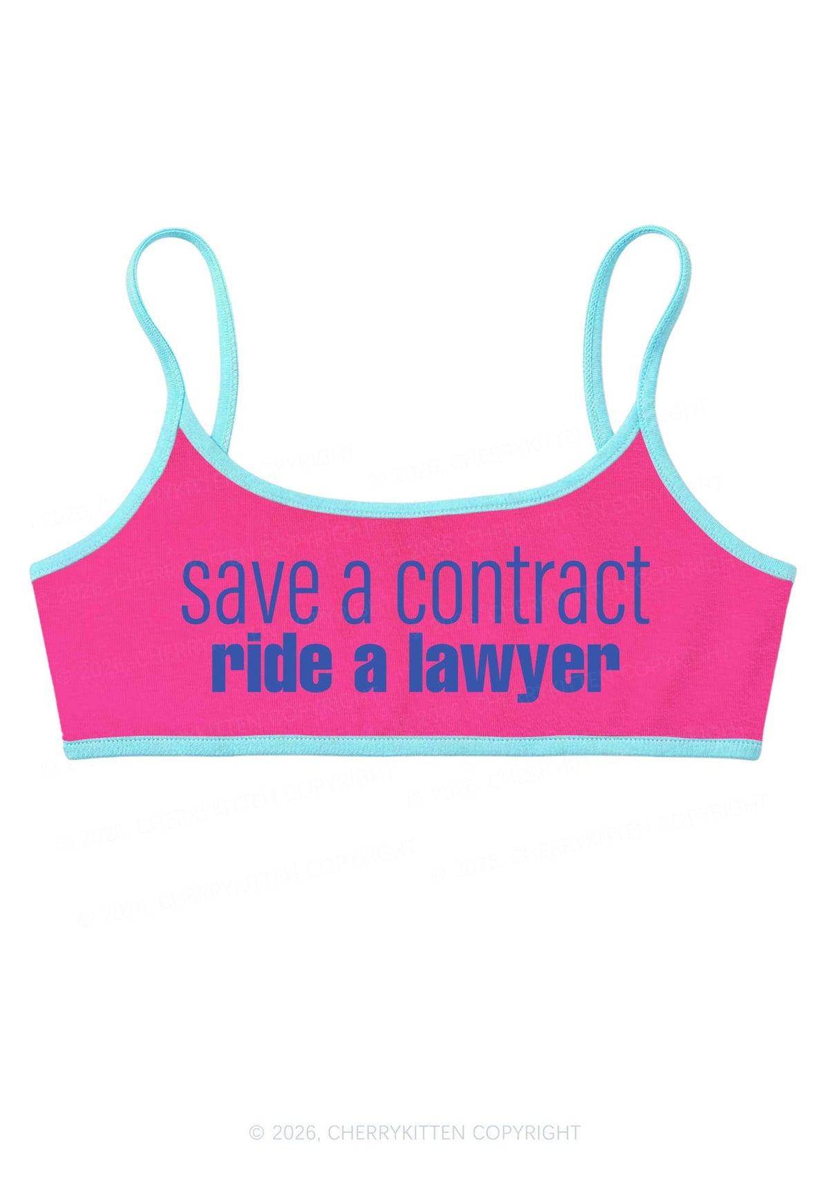 Save Contract Ride Lawyer Y2K Super Crop Cami Cherrykitten