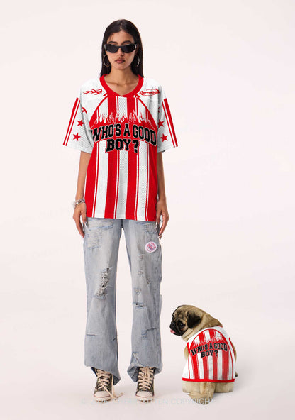 Who Is Good Boy Y2K Pet Jersey Cherrykitten