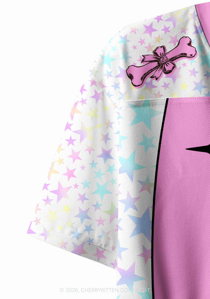 Dog Mxxf Star Y2K Crop Sport Jersey Shirts Cherrykitten