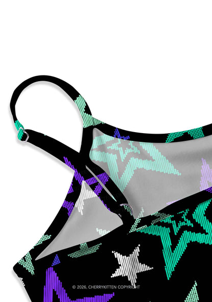 Gay Star Pride Y2K Print Slip Dress Cherrykitten