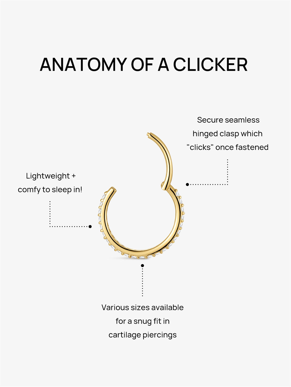 KOSINER Titanium Delicate Multi-Sized Hoop