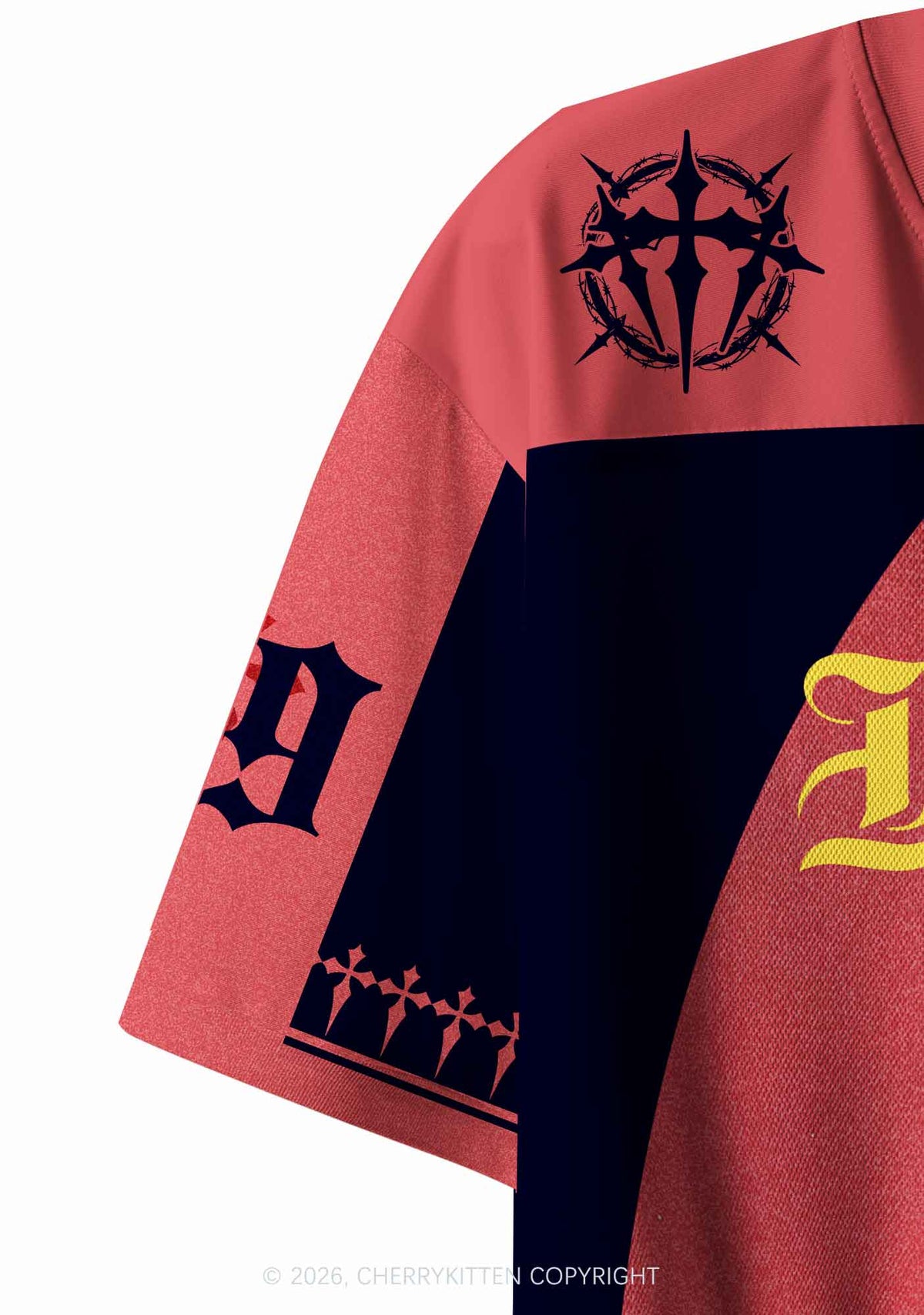 Holy Smokes Y2K Crop Sport Jersey Shirts Cherrykitten