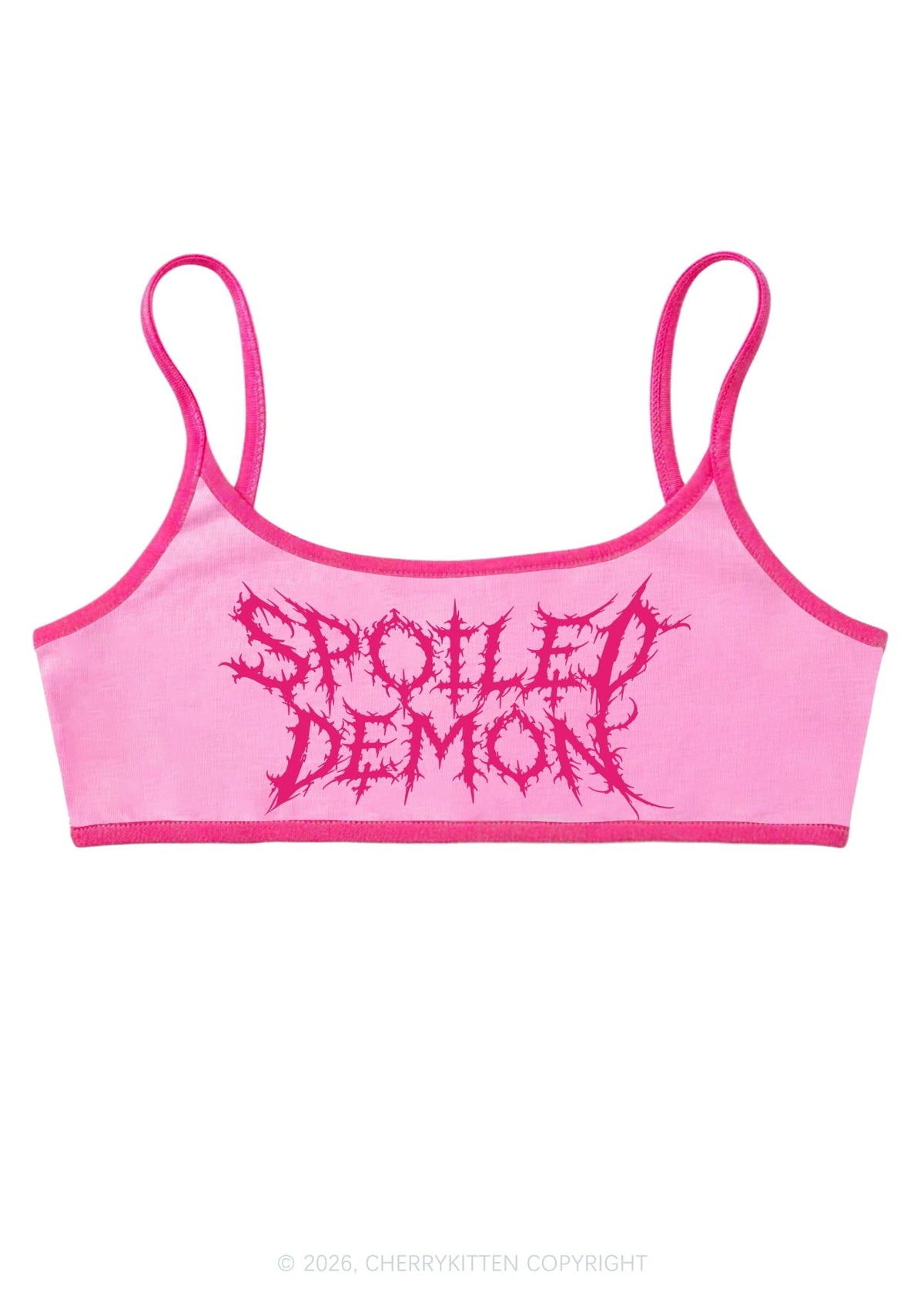Halloween Spoiled Demon Y2K Super Crop Cami Cherrykitten