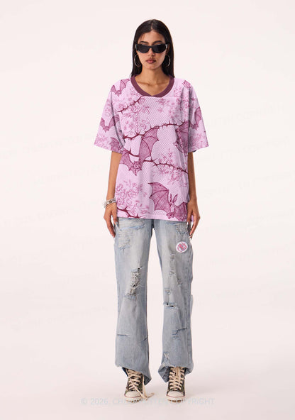 Pink Bat Y2K Sport Jersey Shirts Cherrykitten