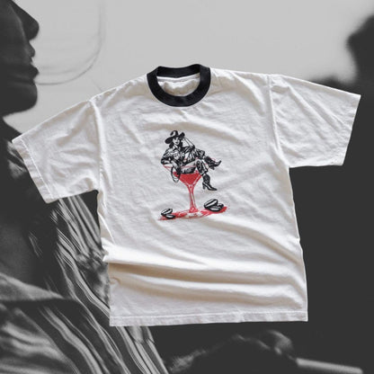 "Espresso Martini" Ringer Tee