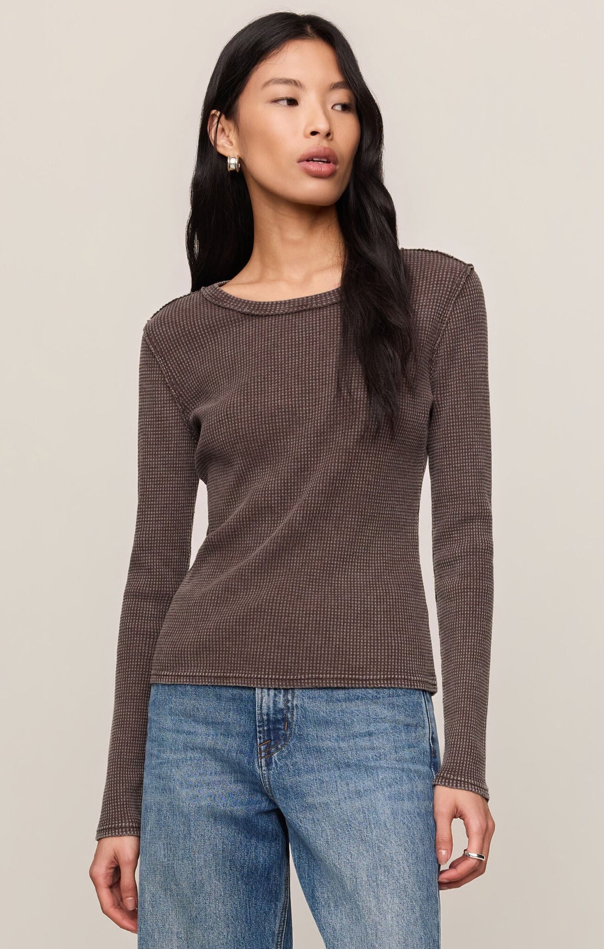 Arlet Mini Thermal Top - Dark Chocolate