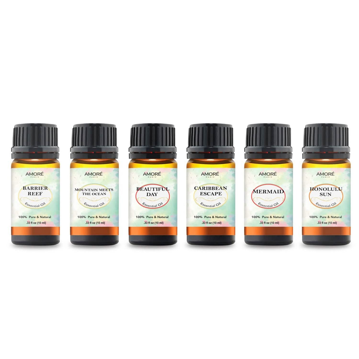 6-Piece: Island Gateway Pure Aromatherapy Essential Oil Set