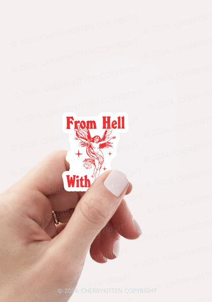 From Hall With Love 1Pc Y2K Sticker Cherrykitten