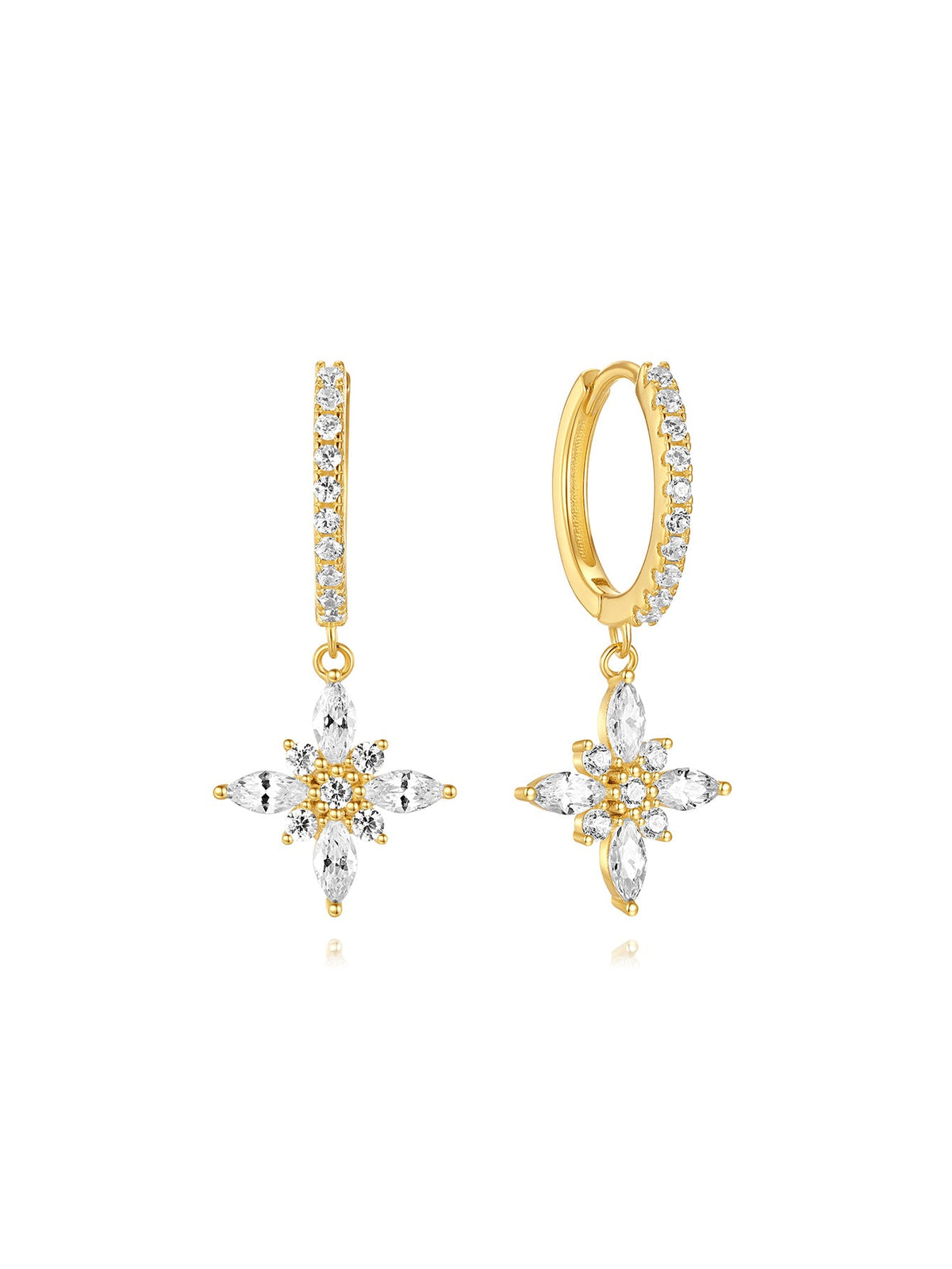 KOSINER 925 Sterling Silver Multi-Style Butterfly Flower Earring Set