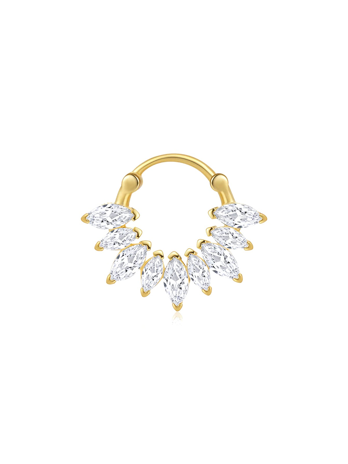 KOSINER 925 Sterling Silver Versatile Marquise Set