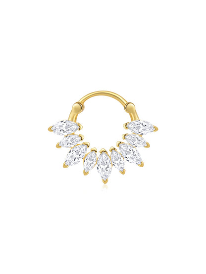 KOSINER 925 Sterling Silver Versatile Marquise Set