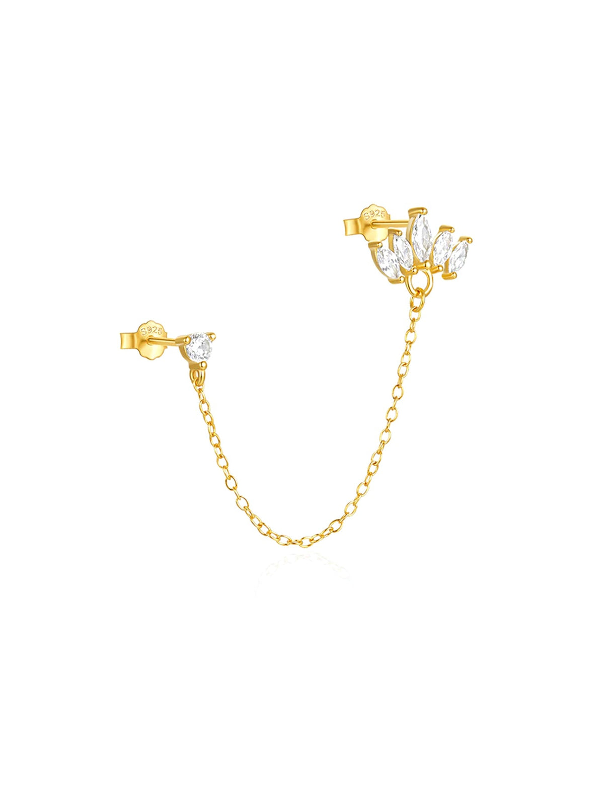 KOSINER 925 Sterling Silver Versatile Marquise Set