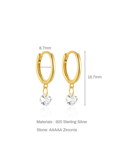 KOSINER 925 Sterling Silver Minimalist Versatile Hoop Set