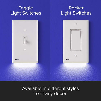 2 Pack: LED Motion Light Switch Plate
