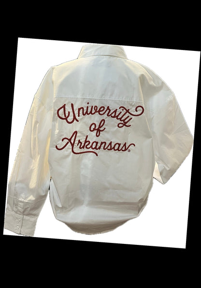 Arkansas RIPLEY ROPE LUX LINEN BUTTON UP Top