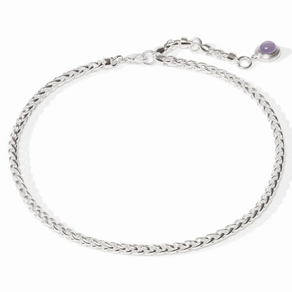 Cobblestone Link Necklace - Silver