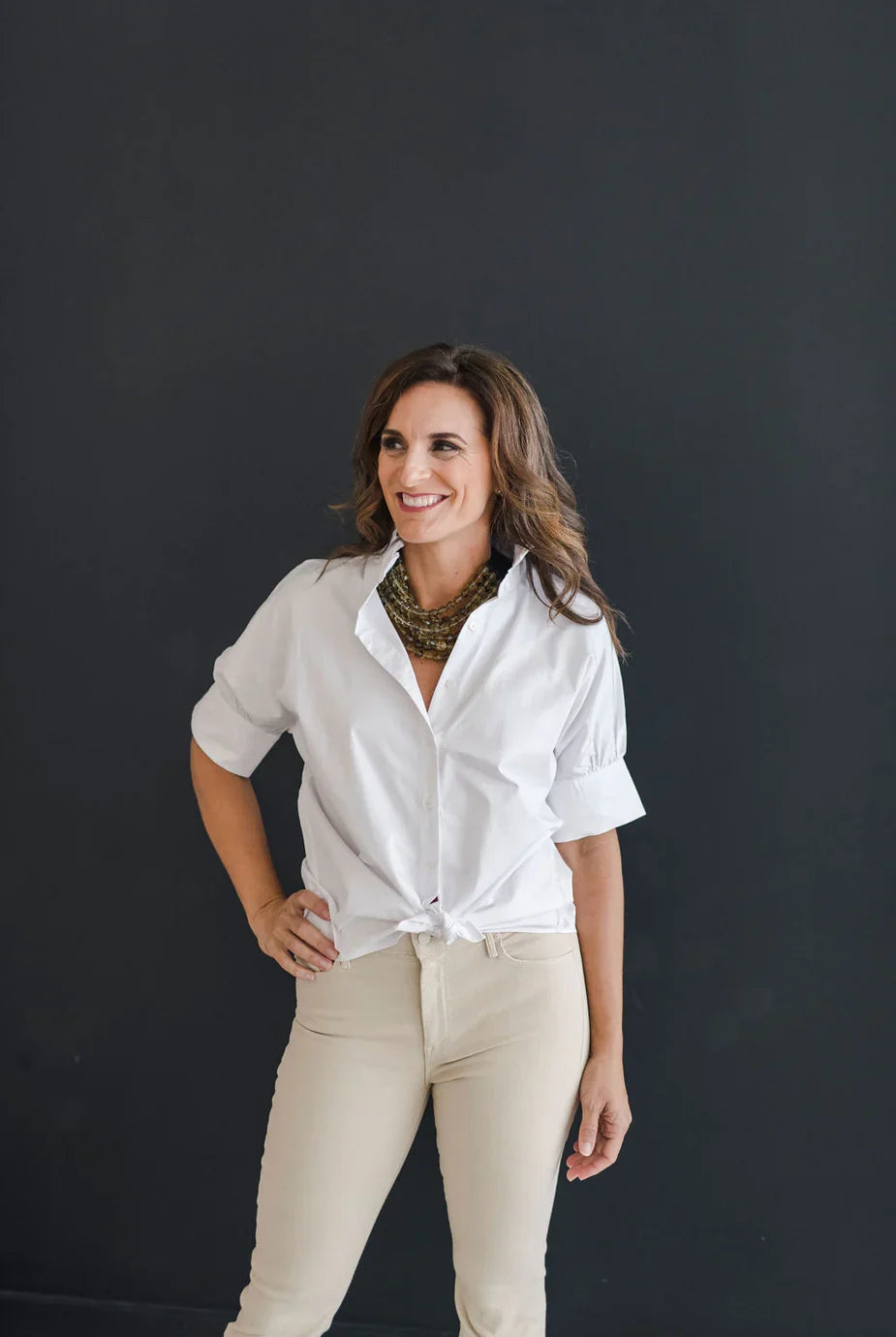 Short Sleeve Ruffle Shirt