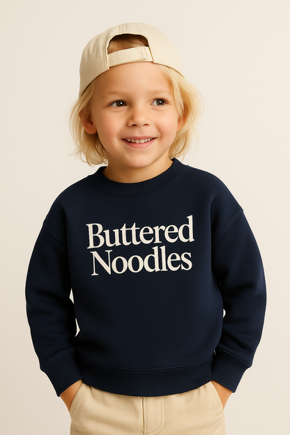 Buttered Noodles Kids Crewneck