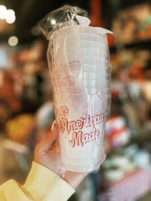 American Made Frosted Cups