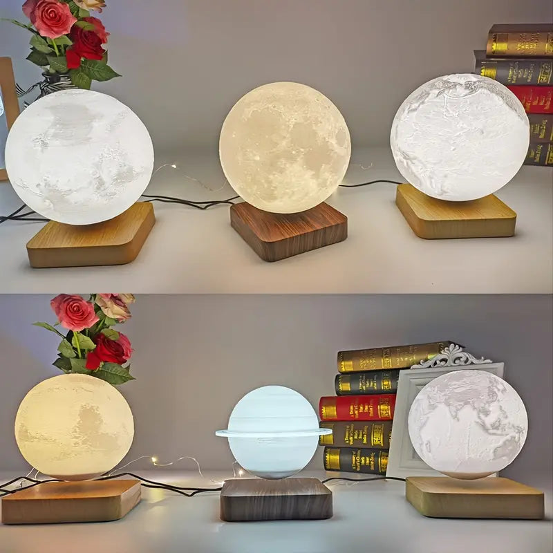 Levitating Moon Lamp with Remote Control for Home Decor