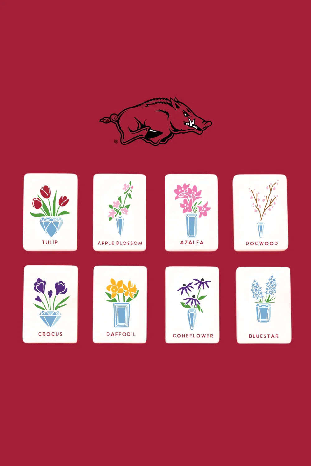 University of Arkansas Mahjong Tiles