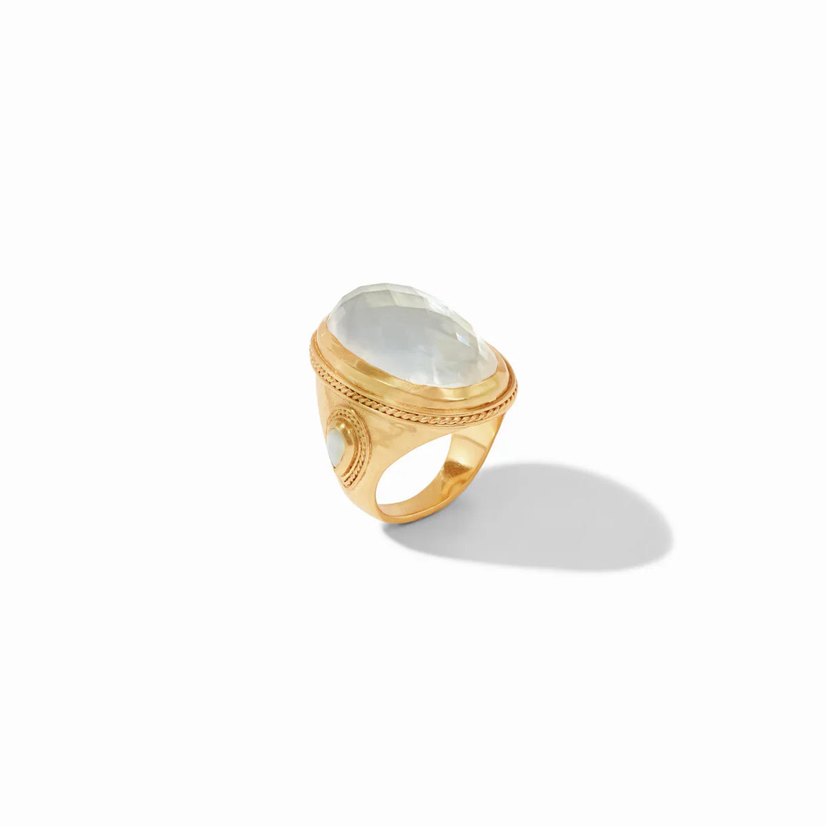 Cannes Statement Ring-Gold & Iridescent Champagne  (7)