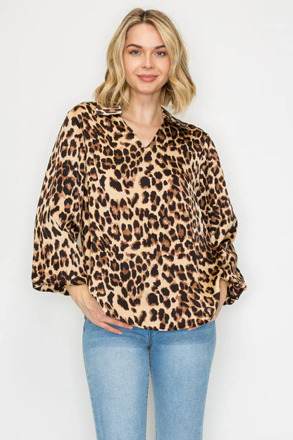 Julian Animal Print Top
