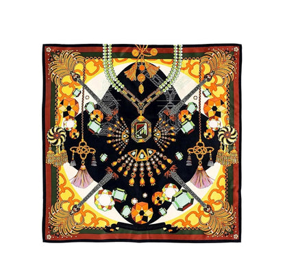 Diamonds noir mini scarf