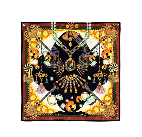 Diamonds noir mini scarf
