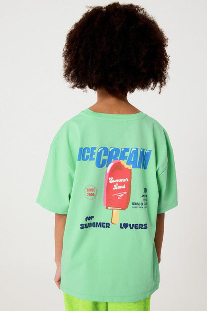 AMERICAN VINTAGE FIZVALLEY T SHIRT - VINTAGE ALMOND TREE