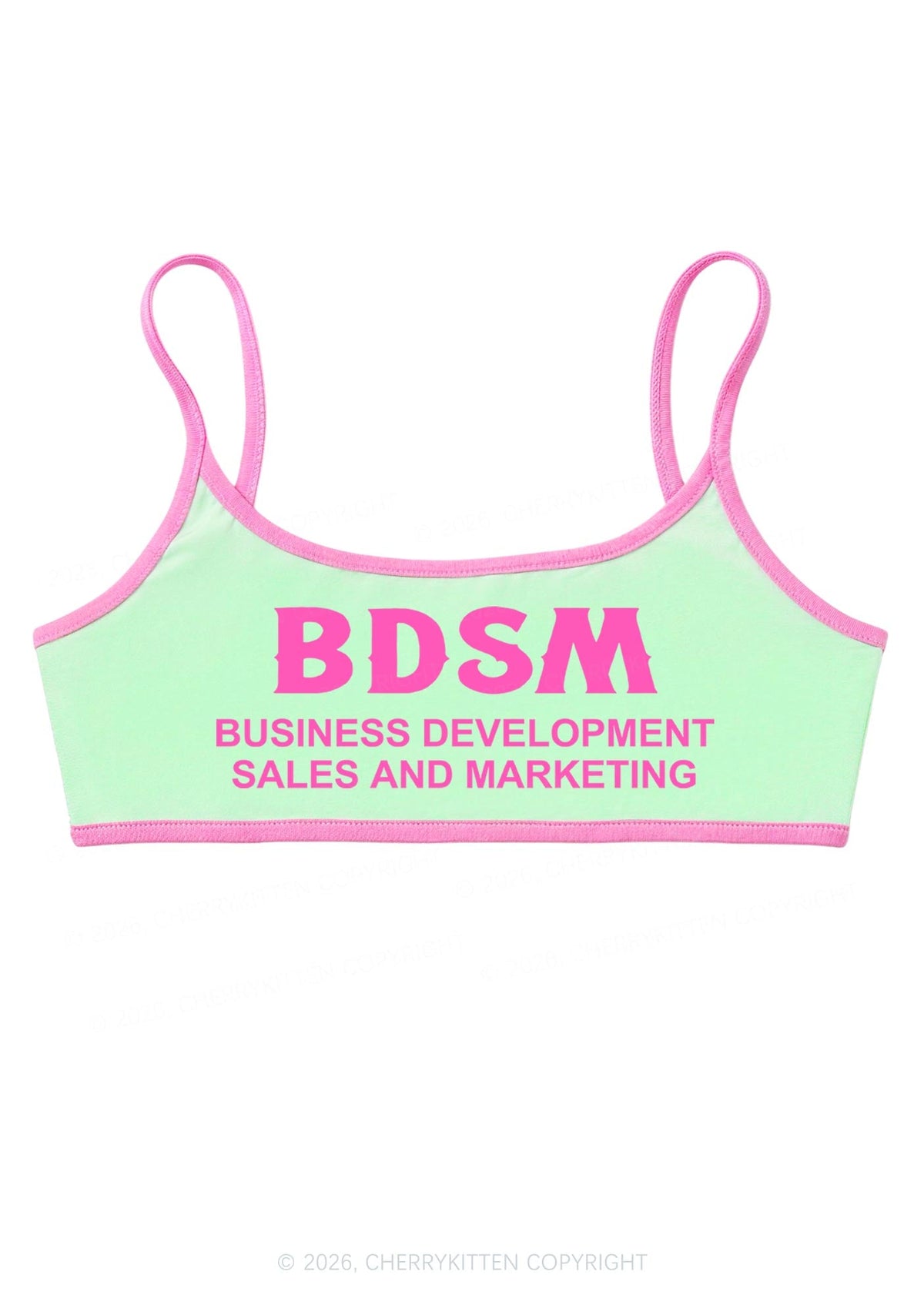 Business Development Y2K Super Crop Cami Cherrykitten