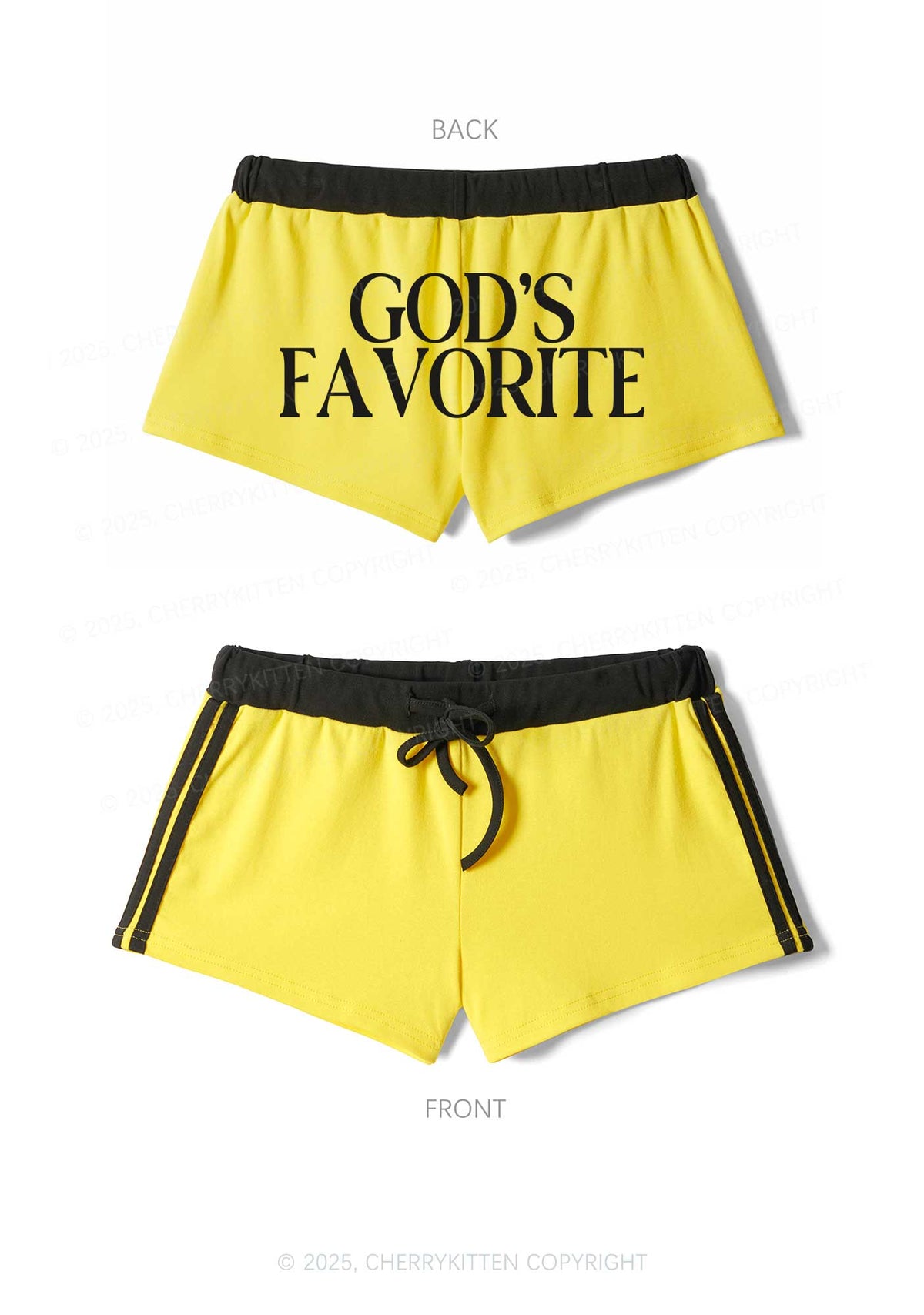Gods Favorite Y2K Drawstring Mini Shorts Cherrykitten