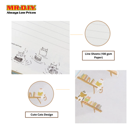 (MR.DIY) Cat Design Notebook (10.55cmx10.1cm)