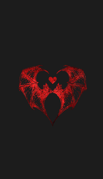 Halloween Bat Heart Y2K Phone Case Cherrykitten