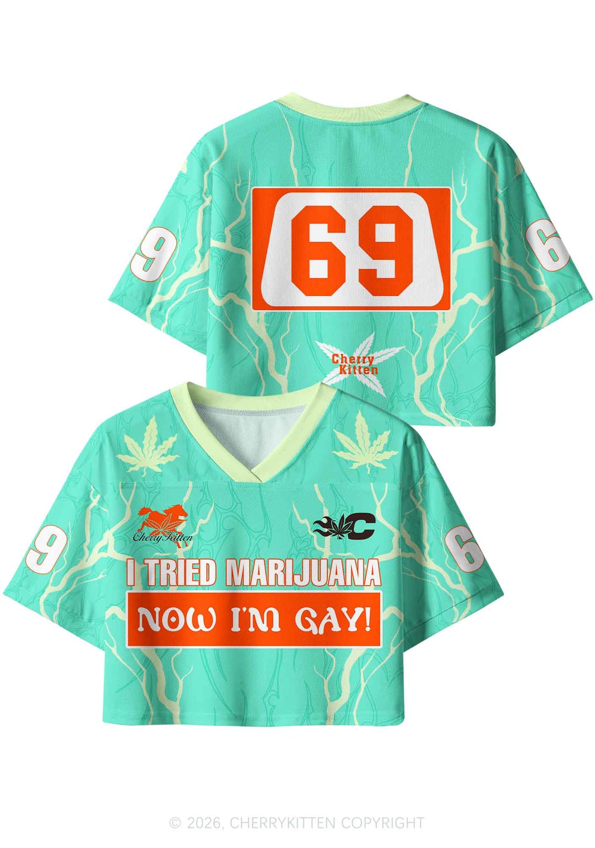 Now Im Gay Pride Y2K Crop Sport Jersey Shirts Cherrykitten