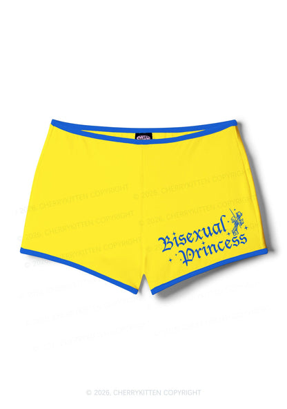 Bisexual Princess Pride Y2K Booty Shorts Cherrykitten