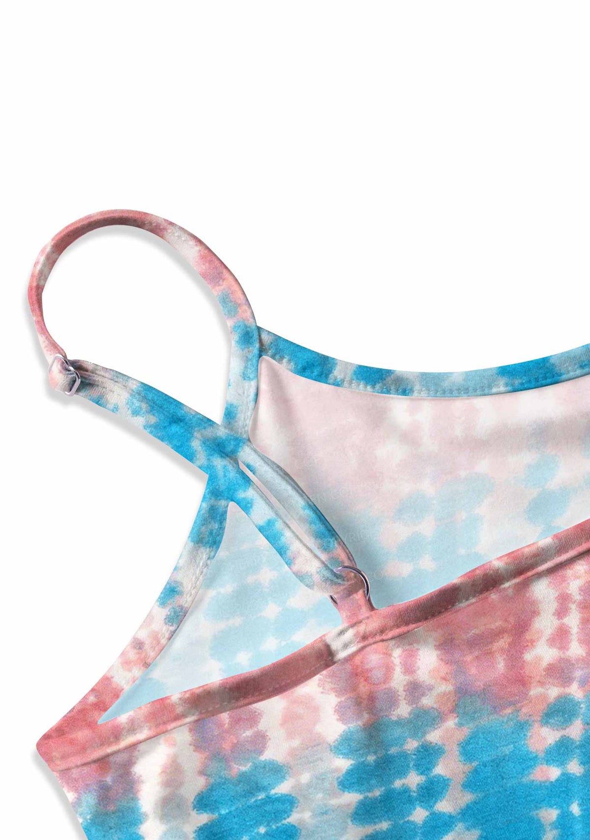 Tie Dye Trans Pride Y2K Print Slip Dress Cherrykitten