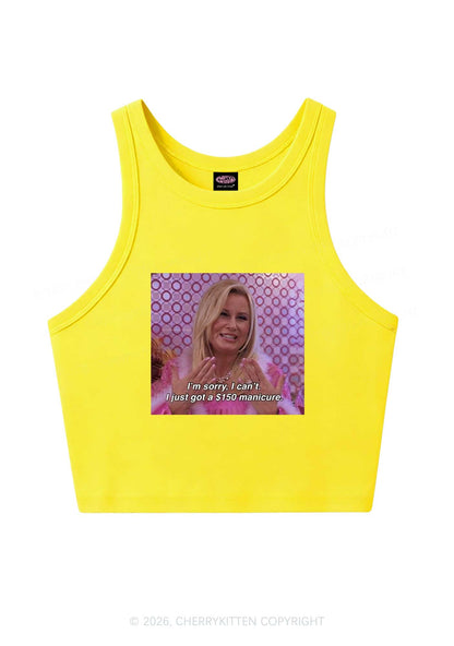 I Just Got Manicure Y2K Crop Tank Top Cherrykitten