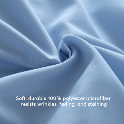 Kasentex Spring All Season Deep Pocket Fitted Sheet Set with Pillowcases, Room Decor, Graduation Gifts
