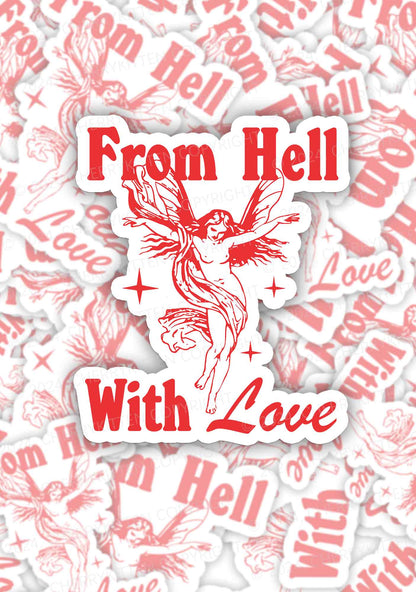 From Hall With Love 1Pc Y2K Sticker Cherrykitten