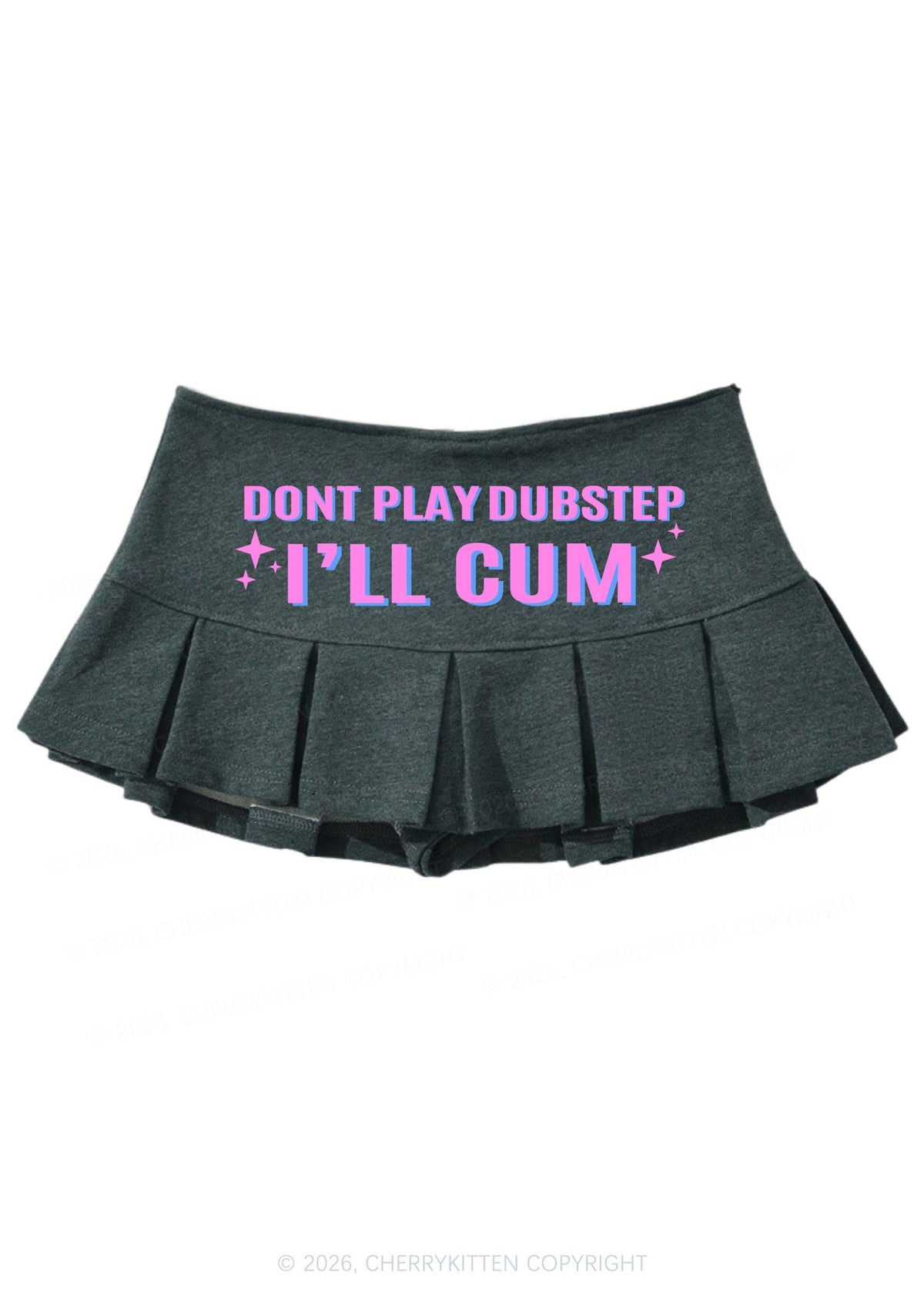 Dont Play Dubstep Y2K Mini Pleated Skirts Cherrykitten