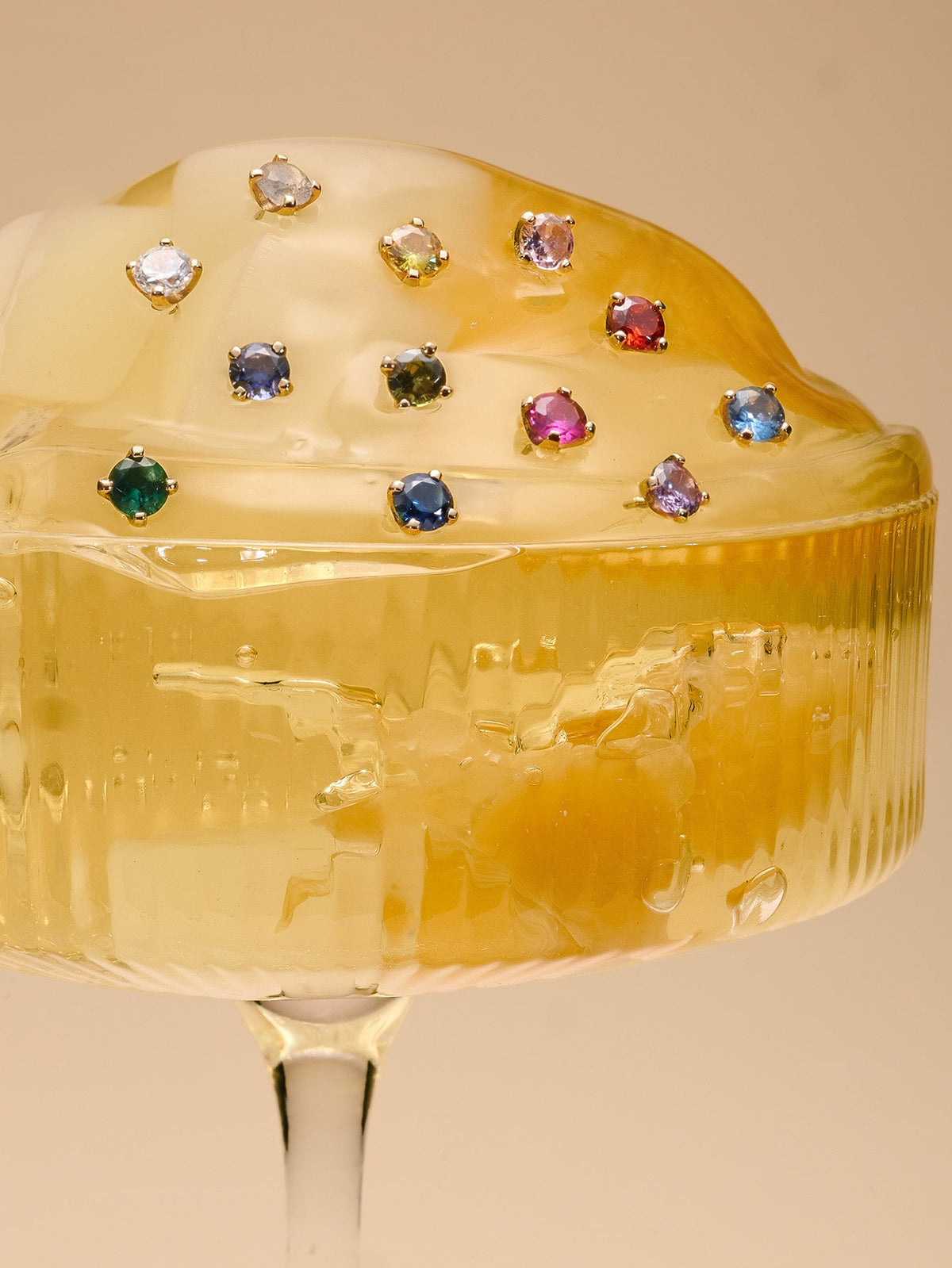 KOSINER 14K Solid Gold Birthstone Flat Back Stud