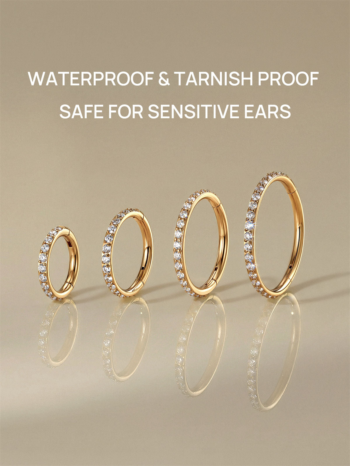 KOSINER Titanium Delicate Multi-Sized Hoop